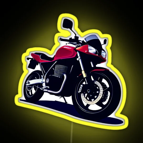 CB Red Sportbike Motorcycle Led RGB Neon Sign