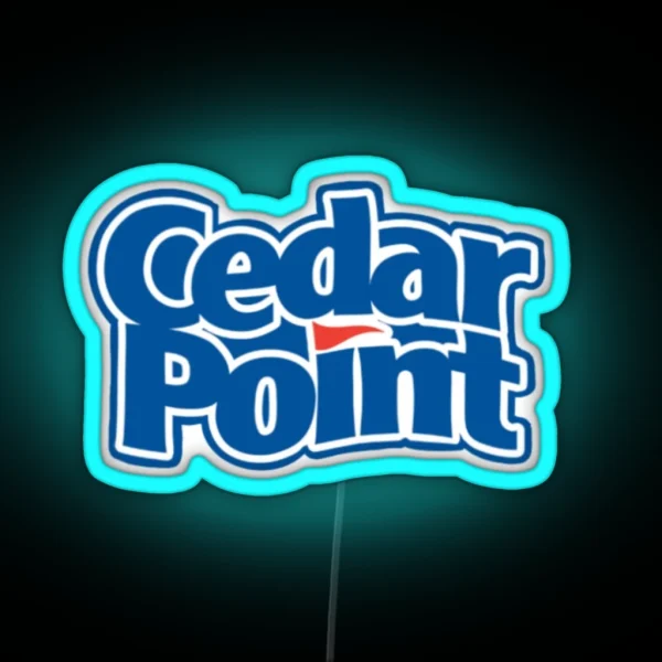 Cedar Point Logo RGB Neon Sign