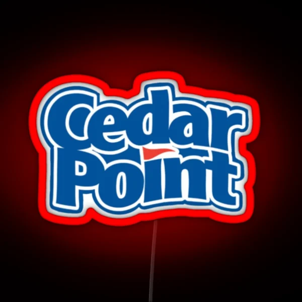 Cedar Point Logo RGB Neon Sign