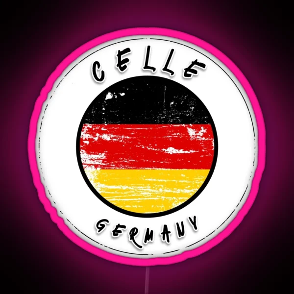 Celle Germany Vintage Flag RGB Neon Sign
