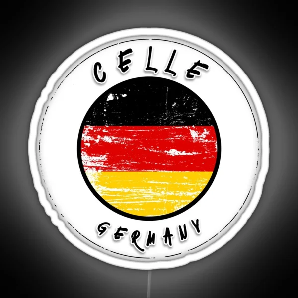 Celle Germany Vintage Flag RGB Neon Sign