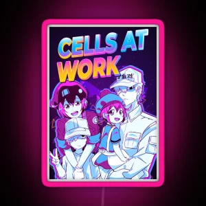 Cells At Work Family RGB Neon Sign