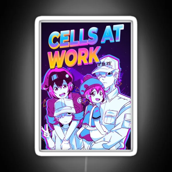 Cells At Work Family RGB Neon Sign