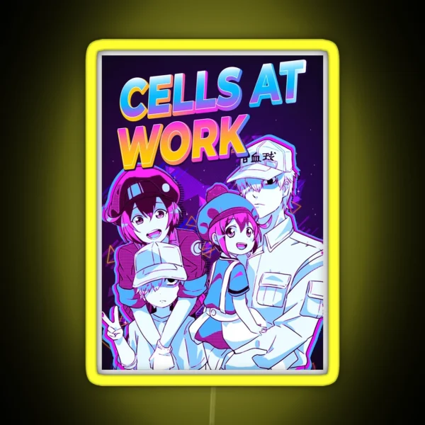 Cells At Work Family RGB Neon Sign