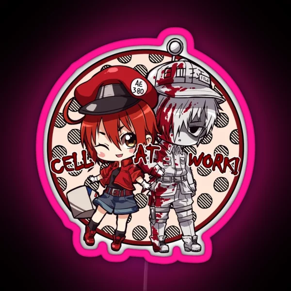 Cells At Work Red And White Blood Cell RGB Neon Sign