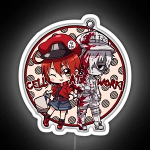 Cells At Work Red And White Blood Cell RGB Neon Sign
