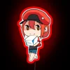 Cells At Work Red Blood Cell Chibi RGB Neon Sign - Image 2