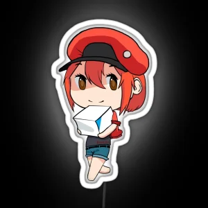 Cells At Work Red Blood Cell Chibi RGB Neon Sign