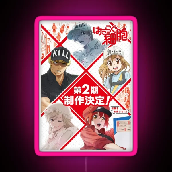 Cells At Work Season 2 Poster RGB Neon Sign