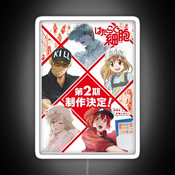 Cells At Work Season 2 Poster RGB Neon Sign