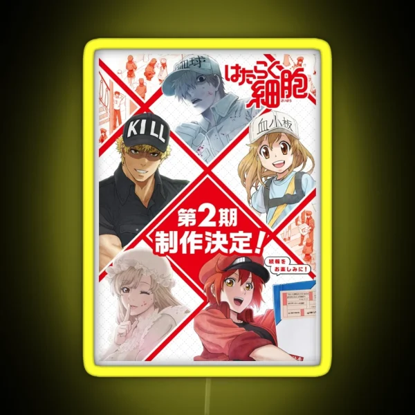 Cells At Work Season 2 Poster RGB Neon Sign
