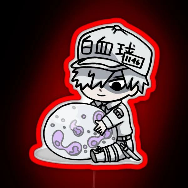Cells At Work White Blood Cell Neutrophil RGB Neon Sign