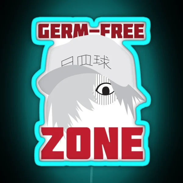 Cells At Work White Blood Cell No Germs Design RGB Neon Sign