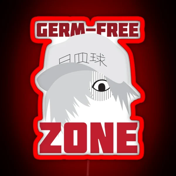 Cells At Work White Blood Cell No Germs Design RGB Neon Sign