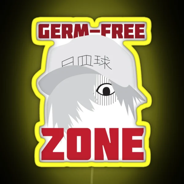 Cells At Work White Blood Cell No Germs Design RGB Neon Sign