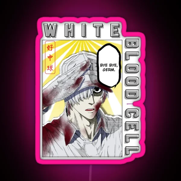 Cells At Work White Blood Cell RGB Neon Sign