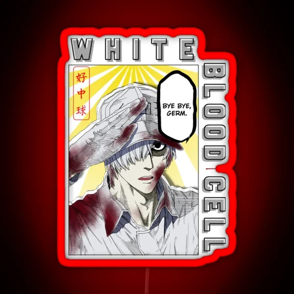 Cells At Work White Blood Cell RGB Neon Sign