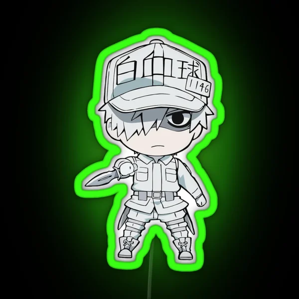 Cells At Work White Blood Cell RGB Neon Sign
