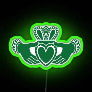 Celtic Claddagh RGB Neon Sign