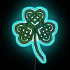 Celtic Shamrock RGB Neon Sign - Image 3