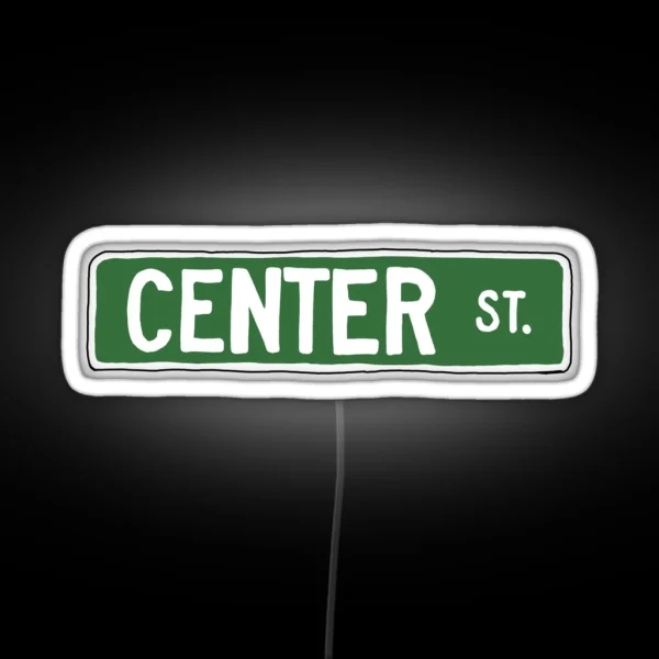 Center Street Sign RGB Neon Sign