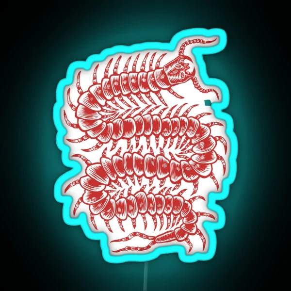 Centipede Adventure RGB Neon Sign