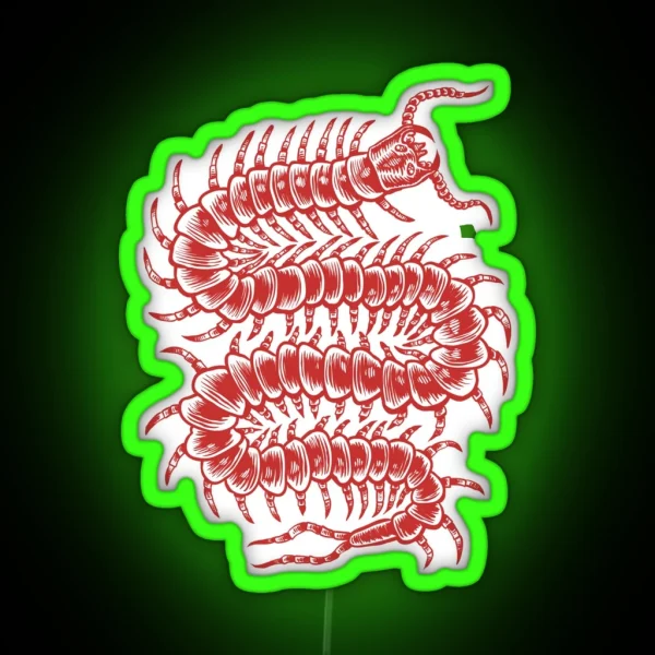 Centipede Adventure RGB Neon Sign