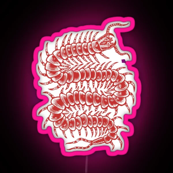 Centipede Adventure RGB Neon Sign