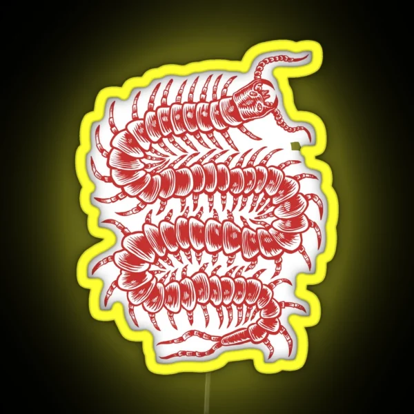 Centipede Adventure RGB Neon Sign