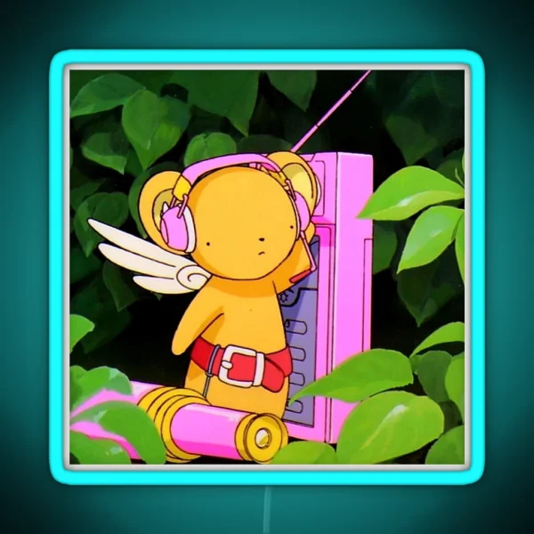 Cerberus Kero Chan Anime Art Design RGB Neon Sign