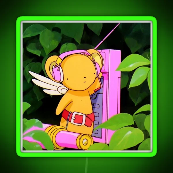 Cerberus Kero Chan Anime Art Design RGB Neon Sign