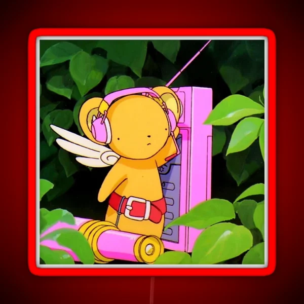 Cerberus Kero Chan Anime Art Design RGB Neon Sign