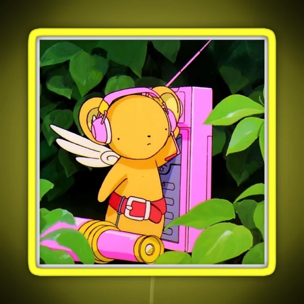 Cerberus Kero Chan Anime Art Design RGB Neon Sign