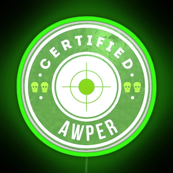 Certified AWPER Counter Strike Led RGB Neon Sign