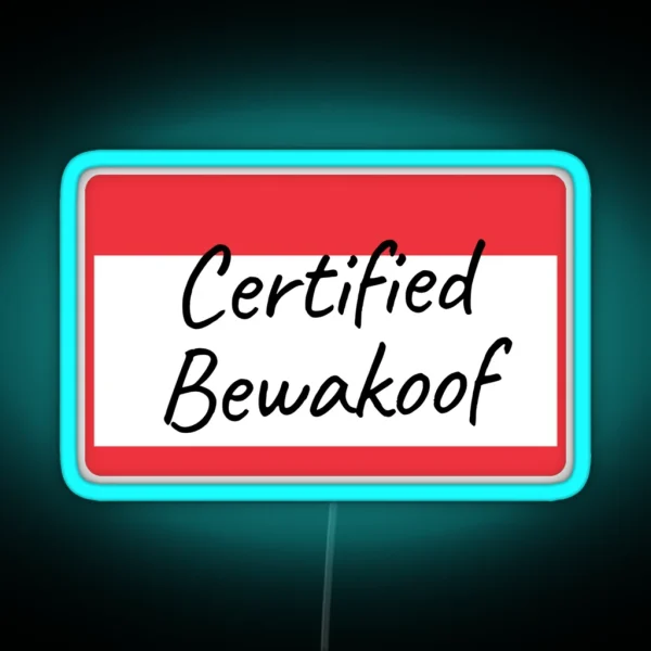 Certified Bewakoof RGB Neon Sign