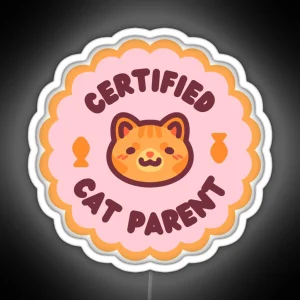 Certified Cat Parent RGB Neon Sign
