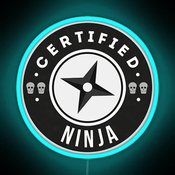 Certified Ninja Team Roles RGB Neon Sign