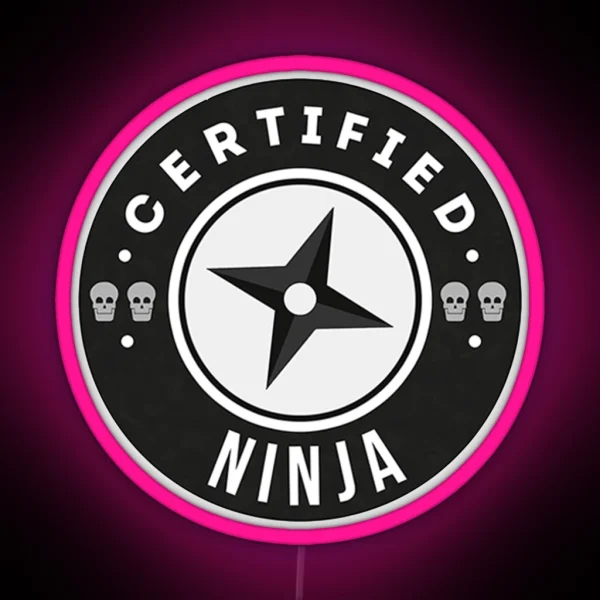 Certified Ninja Team Roles RGB Neon Sign