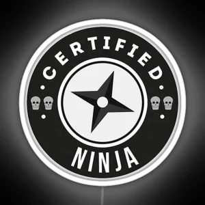 Certified Ninja Team Roles RGB Neon Sign