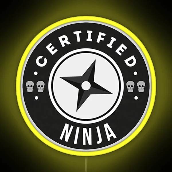 Certified Ninja Team Roles RGB Neon Sign