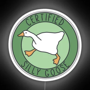 Certified Silly Goose Green RGB Neon Sign