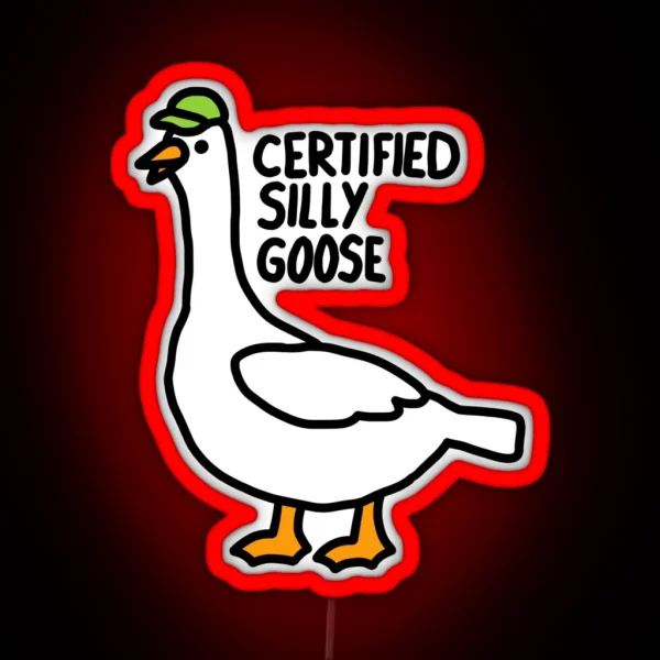 Certified Silly Goose RGB Neon Sign