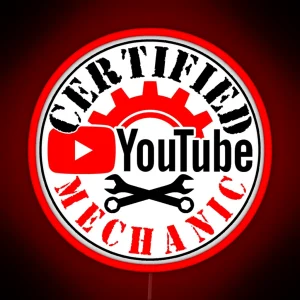 Certified Youtube Mechanic RGB Neon Sign