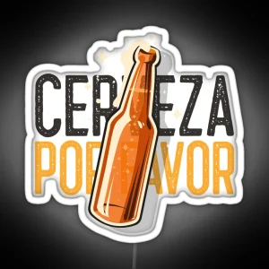 Cerveza Por Favor RGB Neon Sign