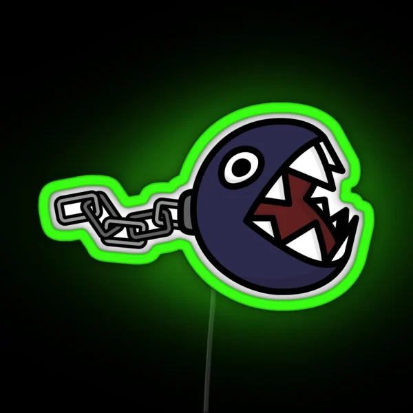 Chain Chomp RGB Neon Sign