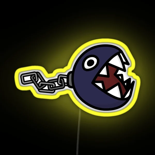 Chain Chomp RGB Neon Sign