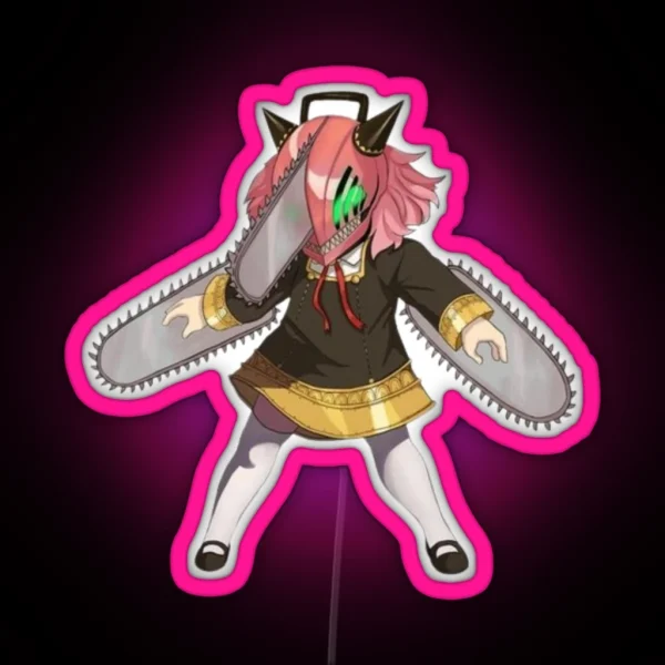 Chainsaw Anya RGB Neon Sign