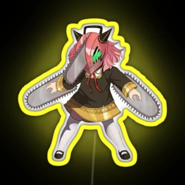 Chainsaw Anya RGB Neon Sign