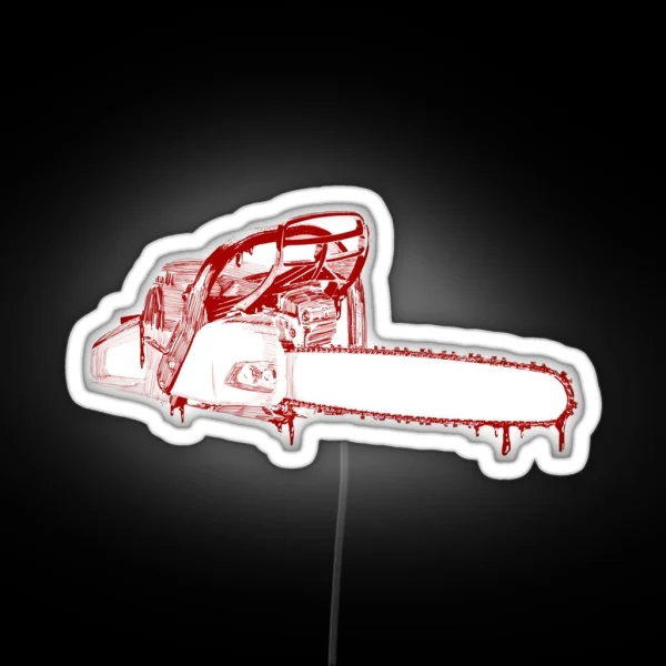Chainsaw Blood RGB Neon Sign