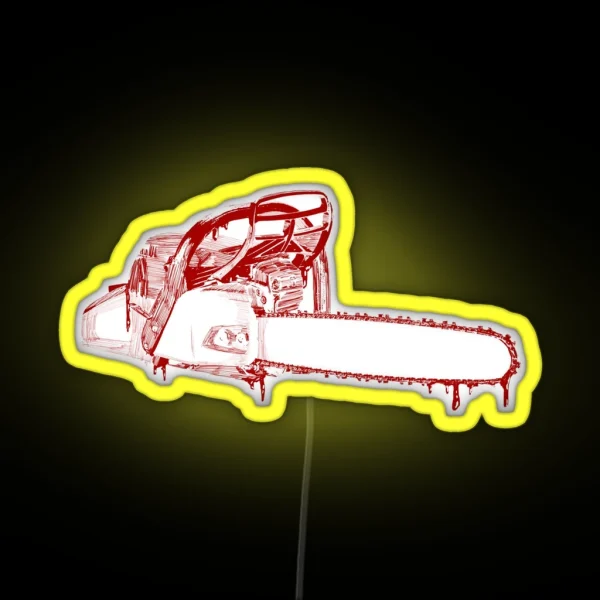 Chainsaw Blood RGB Neon Sign